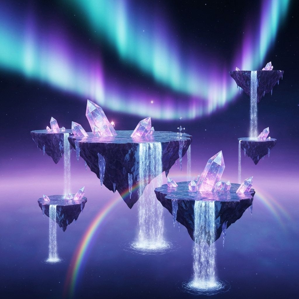 Floating Crystal Islands